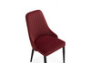Миниатюра фото стул на металлокаркасе woodville kora wine red / black 15949 | 220svet.ru