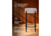 Миниатюра фото барный стул woodville сайпл mr-7 / черный 552099 | 220svet.ru