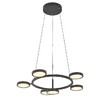 Миниатюра фото подвесная светодиодная люстра crystal lux clt 027c6 d700 bl | 220svet.ru
