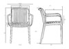 Миниатюра фото набор 2 шт стул обеденный dobrin walter arm lmzl-pp776a-n2_p_gr-04-13389 | 220svet.ru