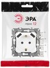 Миниатюра фото розетка эра серия 12 12-4109-01м 2p+e 16a-250в штор. с 2xusb 5в-3а белый матовый б0065728 | 220svet.ru