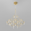 Миниатюра фото подвесная светодиодная люстра с декором из хрусталя с пультом ду bogates adit 90400 led | 220svet.ru
