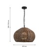 Миниатюра фото подвесной светильник favourite wicker 4883-1p | 220svet.ru