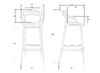 Миниатюра фото набор 3шт стул барный dobrin masters bar lmzl-pp601c-n3_p_gr-04-13306 | 220svet.ru