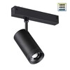 Миниатюра фото трековый светодиодный светильник с переключателем цветовой темперетуры novotech vector 359961 черный | 220svet.ru