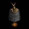 Миниатюра фото настольная лампа loft it lapine 10315/a grey fluff | 220svet.ru