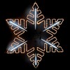 Миниатюра фото светодиодная снежинка &quot;black edition&quot; ø1,3м тепло-белая с динамикой белого диода 24в, дюралайт на металлическом каркасе, ip54 ltc lc-13135 | 220svet.ru