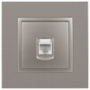 Миниатюра фото розетка эра elegance 14-3107-16 rj45, титан б0065764 | 220svet.ru