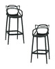 Миниатюра фото набор 2шт стул барный dobrin masters bar lmzl-pp601c-n2_p_b-03-13303 | 220svet.ru