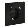 Миниатюра фото накладка для розетки с заземлением и защитными шторками, с usb a+c voltum s70 vls001008 (черный матовый) | 220svet.ru