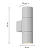 Миниатюра фото уличный настенный светильник favourite bonum 4794-2w | 220svet.ru