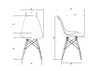 Миниатюра фото стул обеденный набор 4шт dobrin dsw lmzl-pp638-n_lb-mtr_p-gr-03-10909 | 220svet.ru