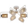 Миниатюра фото потолочная люстра illumico il8248-6cou-79 wh gd | 220svet.ru