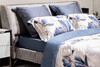 Миниатюра фото простыня на резинке тенсель синяя garda decor 144hf-10407 | 220svet.ru
