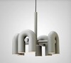 Миниатюра фото подвесная люстра inodesign fanny gray 4 40.6055 | 220svet.ru
