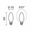 Миниатюра фото светодиодная лампа свеча corn 7вт 4000k e14 диммируемая voltega crystal 3055 | 220svet.ru