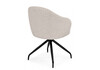 Миниатюра фото стул на металлокаркасе крутящийся  woodville bekar бежевый / черный 15970 | 220svet.ru
