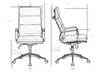Миниатюра фото офисное кресло набор 2шт dobrin arnold lmr-103b-n_b-m_el-black-13241 | 220svet.ru