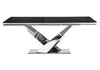 Миниатюра фото стол стеклянный woodville levon 200x100x75 black 15563 | 220svet.ru