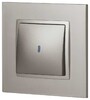 Миниатюра фото выключатель эра elegance 14-1102-16 с подсветкой, 10ах-250в, титан б0065785 | 220svet.ru