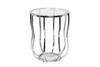 Миниатюра фото стол журнальный стекло garda decor 13rxet4037-silver | 220svet.ru