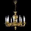 Миниатюра фото подвесная люстра artglass mona x. brass antique | 220svet.ru