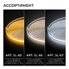 Миниатюра фото комплект светодиодной влагозащищенной ленты ogm 6w/m 120led/m 2835smd теплый белый 5m sl-65 | 220svet.ru