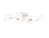 Миниатюра фото потолочная светодиодная люстра на штанге с пультом ду ambrella light comfort fl4834 | 220svet.ru