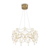 Миниатюра фото подвесная люстра светодиодная хрустальная freya elara fr5591pl-l36bs | 220svet.ru