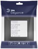 Миниатюра фото рамка для розеток и выключателей эра elegance 14-5011-05 classic, на 1 пост, антрацит б0060575 | 220svet.ru