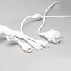 Миниатюра фото гирлянда занавес с колпачком 1x6м тепло-белый 220в 600 led, провод прозрачный пвх ip65 ltc pcl601cap-10-2ww | 220svet.ru