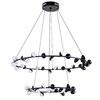 Миниатюра фото подвесная светодиодная люстра arte lamp dexter a3619sp-48bk | 220svet.ru