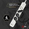 Миниатюра фото сетевой фильтр эра usf-4es-1,5m-2xusbac-w с базовой защитой с заземлением с выключателем 4 розетки+2xusba+c2,4a 1,5м 10а б0059571 | 220svet.ru