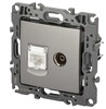 Миниатюра фото розетка эра серия 12 12-3110-16 комбинированная rj45+tv, титан б0065646 | 220svet.ru