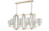 Миниатюра фото подвесная люстра crystal lux nicolas sp8 l1000 gold/white | 220svet.ru