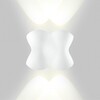 Миниатюра фото уличный настенный светодиодный светильник imex cross il.0014.0019-4-wh | 220svet.ru