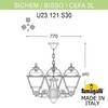Миниатюра фото подвесной уличный светильник fumagalli sichem/cefa 3l u23.120.s30.bxe27 | 220svet.ru