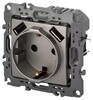 Миниатюра фото розетка эра серия 12 12-4109-16 2p+e 16a-250в шторками с 2xusb 5в-3а титан б0065729 | 220svet.ru