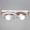 Миниатюра фото потолочный светильник reluce 29560-0.3-2+2 wh+wood | 220svet.ru