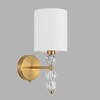 Миниатюра фото бра выключатель на корпусе lumion torry 8441/1w латунь | 220svet.ru