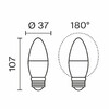 Миниатюра фото светодиодная лампа свеча 7вт 4000k e27 voltega candle 7w 3219 | 220svet.ru