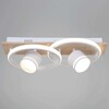 Миниатюра фото потолочный светильник reluce 29560-0.3-2+2 wh+wood | 220svet.ru