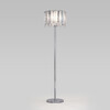 Миниатюра фото напольный светильник с хрусталем eurosvet radiance 109011 хром | 220svet.ru