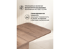 Миниатюра фото стол деревянный woodville токио-28 дуб табачный / антрацит 515103 | 220svet.ru