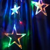Миниатюра фото светодиодная гирлянда feron бахрома звезды 230v разноцветная 8 режимов cl29 48615 | 220svet.ru