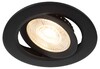 Миниатюра фото светильник светодиодный встраиваемый эра kl led 25a-5 3k bk 5вт 3000к круглый поворотный черный б0068164 | 220svet.ru