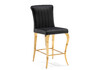 Миниатюра фото барный стул woodville joan black / gold 15388 | 220svet.ru