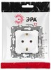 Миниатюра фото розетка эра серия 12 12-2101-01м 2p+e schuko 16а-250в белый матовый б0065700 | 220svet.ru