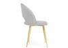 Миниатюра фото стул поворотный на металлокаркасе woodville курбис 360 светло-серый (zd 960) / золотой 642908 | 220svet.ru