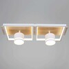 Миниатюра фото потолочный светильник reluce 19560-0.3-2+2 wh+wood | 220svet.ru